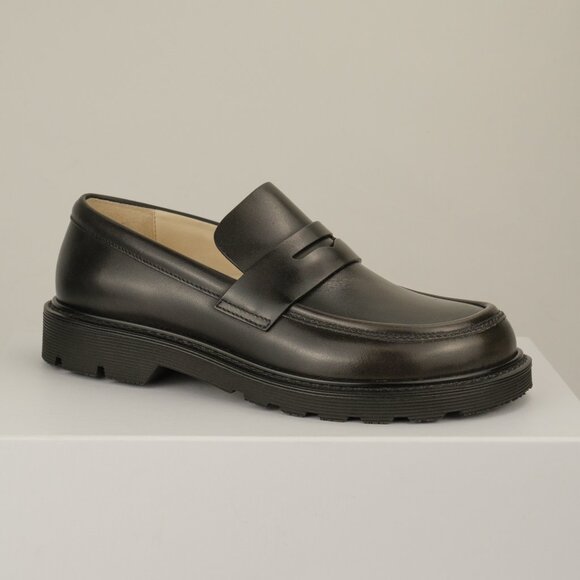Loewe Shoes - Loewe Blaze Leather Loafers, Black, EU 36/US 6
